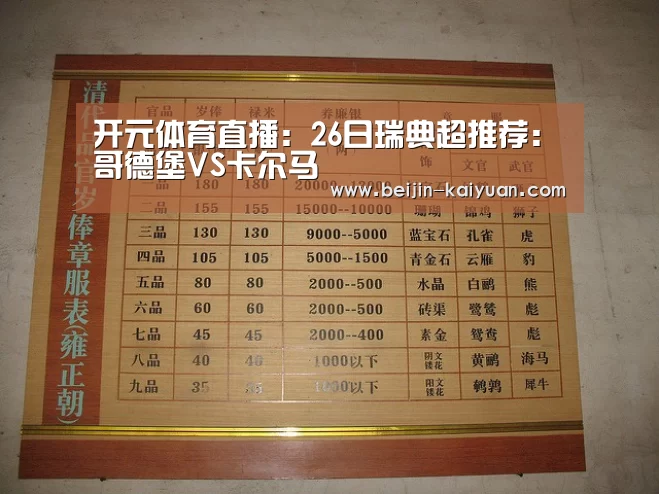 开元体育直播:26日瑞典超推荐:哥德堡VS卡尔马(图2) 开元体育直播