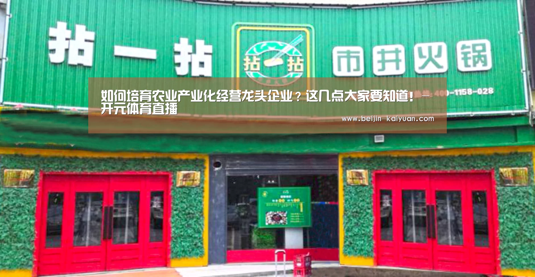 如何培育农业产业化经营龙头企业?这几点大家要知道!-开元体育直播(图1) 开元体育